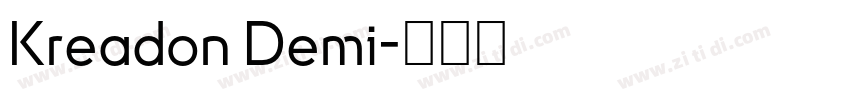 Kreadon Demi字体转换